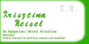 krisztina meisel business card